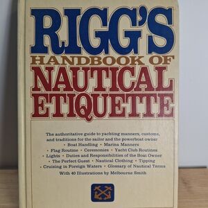 Rigg's Handbook of Nautical Etiquette - Cream, Blue & Red Cover